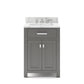 Water Creation 24 Inch Cashmere Grey Single Sink Bathroom Vanity With Faucet From The Madison Collection