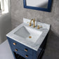 Water Creation 24 Inch Monarch Blue Single Sink Bathroom Vanity With F2-0012 Satin Gold Faucet From The Madalyn Collection