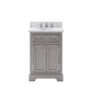 Water Creation 24 Inch Cashmere Grey Single Sink Bathroom Vanity With Faucet From The Derby Collection