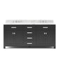 Water Creation 72 Inch Espresso Double Sink Bathroom Vanity From The Madison Collection