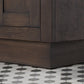 Water Creation Chestnut 24 In. Single Sink Carrara White Marble Countertop Vanity In Brown Oak