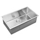 Water Creation 32 Inch X 19 Inch 15mm Corner Radius Single Bowl Stainless Steel Hand Made Undermount Kitchen Sink