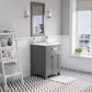 Water Creation 24 Inch Cashmere Grey Single Sink Bathroom Vanity With Faucet From The Madison Collection