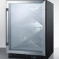 Summit SCR610BLX 24" Wide Single Zone Built-In Commercial Wine Cellar