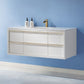 Altair 534048-WH-AW-NM Morgan 48 Inch Single Bathroom Vanity with Composite Carrara White Stone Countertop