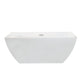 Altair Montague 59" x 30" Freestanding Soaking Acrylic Bathtub