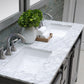 Altair Kinsley 60" Double Bathroom Vanity Set in Gray and Carrara White Marble Countertop with Mirror