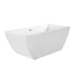 Altair Montague 59" x 30" Freestanding Soaking Acrylic Bathtub