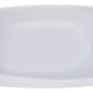 ALFI brand AB8826 68 inch White Oval Acrylic Free Standing Soaking Bathtub