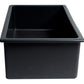 ALFI brand AB3018UD-BM Black Matte 30" x 18" Fireclay Undermount / Drop In Fireclay Kitchen Sink