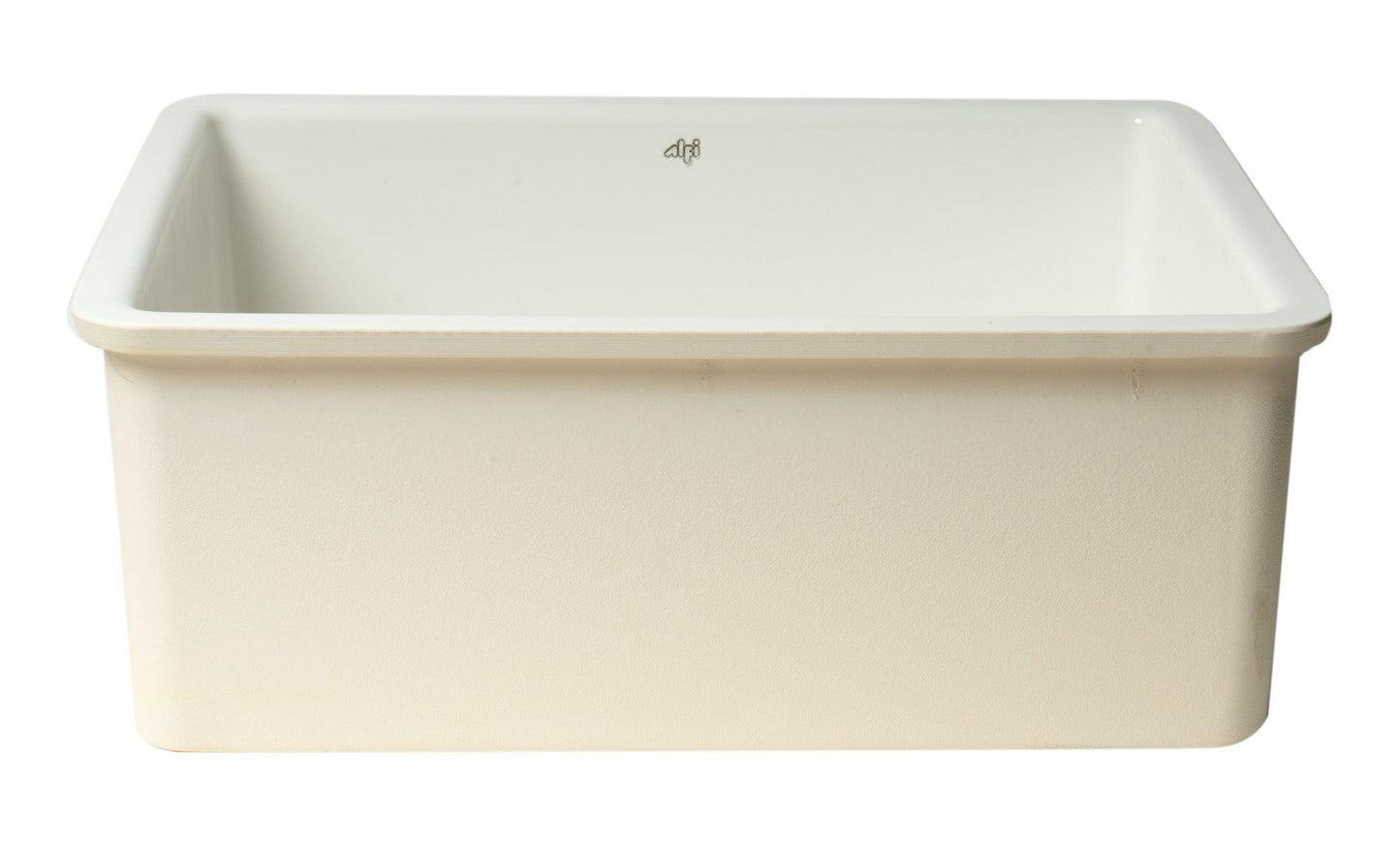 ALFI brand AB2317 23" White Fireclay Undermount Kitchen Sink